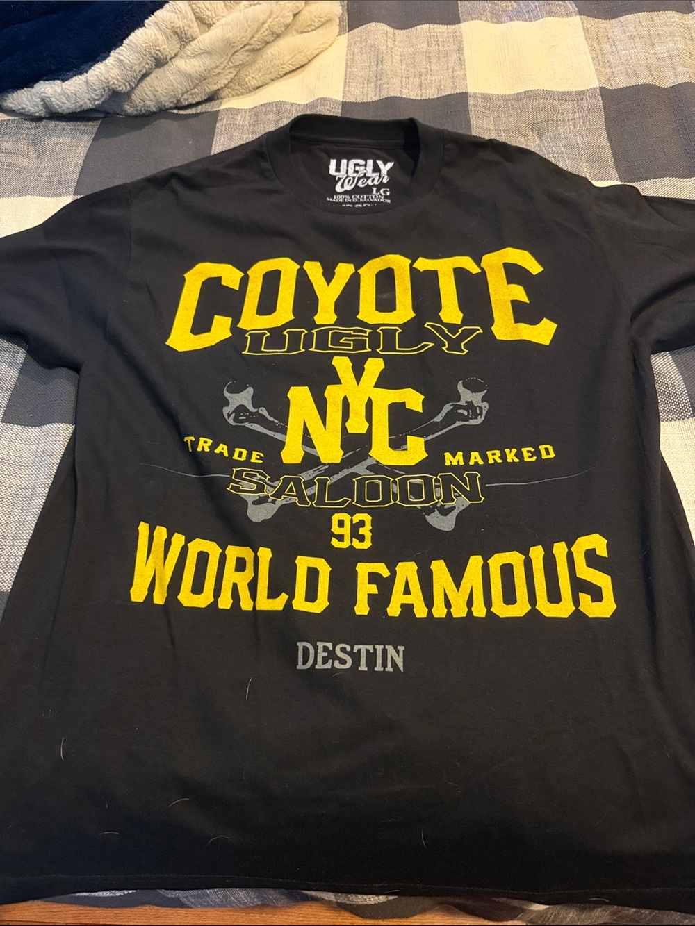 black Short Sleeve Tee coyote ugly